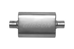 Gibson Performance Exhaust - CFT Superflow 2.5" Center/2.5" Center 18" Oval Muffler, Stainless #55152S - Image 1