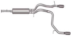 Gibson Performance Exhaust - 07-10 Hummer H3 3.5L-3.7L, Dual Split, Stainless Cat-Back Performance Exhaust #612700 - Image 1