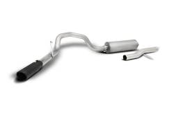 Gibson Performance Exhaust - 20-24 Silverado, Sierra 2500HD/3500HD 6.6L, Black Elite Single Cat-Back Performance Exhaust #616517B - Image 1