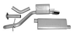 Gibson Performance Exhaust - 05-10 Jeep Grand Cherokee 5.7L, Single Stainless Cat-Back Performance Exhaust #617403 - Image 1