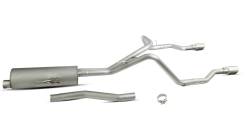 Gibson Performance Exhaust - 20-23 Jeep Gladiator 3.6L, Dual Split, Stainless Cat-Back Performance Exhaust #617410 - Image 1