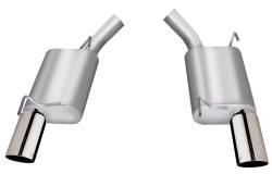 Gibson Performance Exhaust - 07-10 Ford Mustang 4.6L, Ford Mustang GT 5.4L, Dual Stainless Axle-Back Performance Exhaust #619001 - Image 1