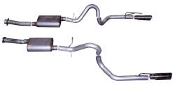 Gibson Performance Exhaust - 99-04 Ford Mustang GT 4.6L, Dual Stainless Cat-Back Performance Exhaust #619003 - Image 1