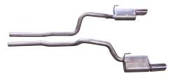 Gibson Performance Exhaust - 05-10 Ford Mustang GT Shelby 5.4L, Dual Stainless Cat-Back Performance Exhaust #619006 - Image 1