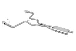 Gibson Performance Exhaust - 15-23 Ford Mustang 2.3L, Dual Stainless Cat-Back Performance Exhaust #619014 - Image 1