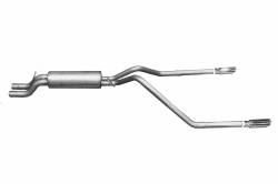 Gibson Performance Exhaust - Dual Split, Stainless Cat-Back Performance Exhaust #65550 - Image 1