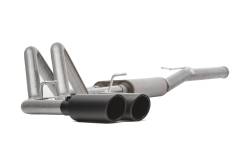 Gibson Performance Exhaust - 11-19 Chevrolet/ Sierra 6.0L Pickup, Black Elite Dual Sport, Cat-Back Performance Exhaust #65647B - Image 1