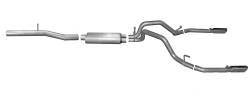 Gibson Performance Exhaust - 14-18 Silverado/ Sierra 1500 5.3L Pickup, Dual Split, Stainless Cat-Back Performance Exhaust #65657 - Image 1
