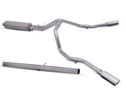 Gibson Performance Exhaust - 19-25 Silverado/Sierra 1500 4.3L-5.3L Pickup, Dual Extreme, Stainless Cat-Back Performance Exhaust #65690 - Image 1