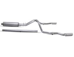 Gibson Performance Exhaust - 20-24 Silverado, Sierra 2500HD/3500HD 6.6L,Dual Split, Stainless Cat-Back Performance Exhaust #65713 - Image 1