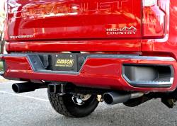 Gibson Performance Exhaust - 20-24 Silverado, Sierra 2500HD/3500HD 6.6L, Black Elite Dual Split, Cat-Back Performance Exhaust #65713B - Image 2