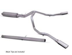 Gibson Performance Exhaust - 20-24 Silverado, Sierra 2500HD/500HD 6.6L ,Black Elite Dual Extreme Exhaust, Stainless #65714B - Image 1