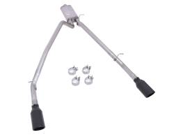 Gibson Performance Exhaust - 2025 Ram 1500 3.0L I6 DOHC Pickup, Black Elite Dual Split, Cat-Back Performance Exhaust #66573B - Image 1