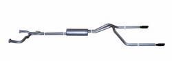 Gibson Performance Exhaust - 04-24 Nissan Titan 5.6L Pickup, Black Elite Dual Split, Cat-Back Performance Exhaust #68200B - Image 1