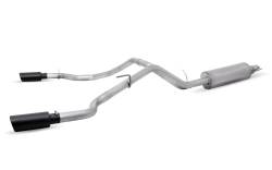 Gibson Performance Exhaust - 19-23 Ford Ranger 2.3L, Black Elite Dual Split, Cat-Back Performance Exhaust #69550B - Image 1