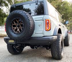 Gibson Performance Exhaust - 21-24 Ford Bronco 2.3L-2.7L 4dr, Dual Split, Stainless Cat-Back Performance Exhaust #69551 - Image 3