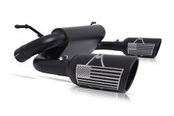 Gibson Performance Exhaust - 18-24 Jeep Wrangler 3.6L, Patriot Series Dual Split Exhaust, Black Ceramic #70-0002 - Image 1