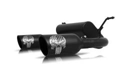 Gibson Performance Exhaust - 12-17 Jeep Wrangler  3.6L, 07-11 Jeep Wrangler 3.8L, Patriot Skull Dual Black Ceramic #76-0023 - Image 1