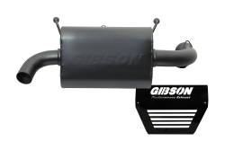 Gibson Exhaust 2018 - 2023 Polaris RZR XP Turbo UTV Performance Exhaust System - Single Black Ceramic - 98028