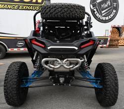 Gibson Performance Exhaust - 16-21 Polaris RZR Turbo,  304 Stainless Steel X-Exhaust #98052 - Image 1