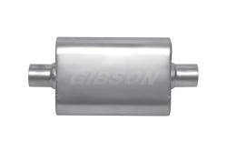 Gibson Performance Exhaust - MWA 2.5" Center/ 2.5" Center 14" Oval Muffler, Stainless #BM0107 - Image 1