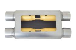 Gibson Performance Exhaust - MWA 2.5" Dual/ 2.5" Dual 14" Oval Muffler, Stainless #BM0111 - Image 1