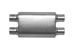 Gibson Performance Exhaust - MWA 2.5" Dual/ 2.5" Dual 14" Oval Muffler, Stainless #BM0111 - Image 2