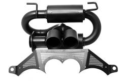 Gibson Performance Exhaust - 21-25 Polaris RZR Pro R, Black Ceramic Stainless Steel Dual Tip Exhaust #98055 - Image 3