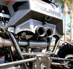 Gibson Performance Exhaust - 21-25 Polaris RZR Pro R, Black Ceramic Stainless Steel Dual Tip Exhaust #98055 - Image 4