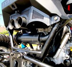 Gibson Performance Exhaust - 21-25 Polaris RZR Pro R, Black Ceramic Stainless Steel Dual Tip Exhaust #98055 - Image 5