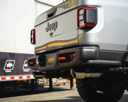 Gibson Performance Exhaust - 20-25 Jeep Gladiator 3.6L, Dual Split, Stainless Cat-Back Performance Exhaust #617410 - Image 1