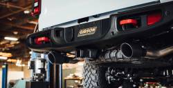 Gibson Performance Exhaust - 20-25 Jeep Gladiator 3.6L, Black Elite Dual Split, Cat-Back Performance Exhaust #617410B - Image 1