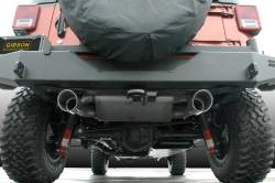 Gibson Performance Exhaust - 12-17 Jeep Wrangler 3.6L, 07-11  Jeep Wrangler 3.8L,  Black Elite Dual Split, Cat-Back Performance Exhaust #17303-B - Image 2