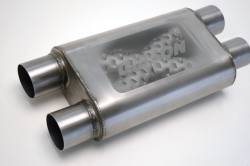 Gibson Performance Exhaust - CFT Superflow 3.0" Center/2.5" Dual 18" Oval Muffler, Stainless #55189S - Image 2