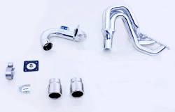 Gibson Performance Exhaust - Gibson Exhaust 2025 - 2026 Kawasaki Teryx H2 4Seater UTV Performance Exhaust Header - Chrome Ceramic - 99013 - Image 1