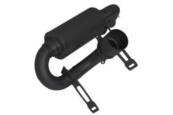 Gibson Performance Exhaust - Gibson Exhaust 2017 - 2024 Can - Am Maverick X3 UTV Performance Exhaust - Single Muffler Black Ceramic - 98032 - Image 1