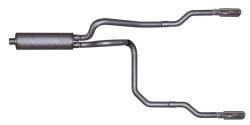 Gibson Performance Exhaust - Gibson Cat- Back Performance Exhaust  2000 - 2003 Dodge Dakota 3.9L / 4.7L / 5.9L  - Dual Split Stainless - 66509 - Image 1