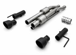 Gibson Cat- Back Performance Exhaust  2021 - 2026 Ford F150 Raptor 3.5L / F150 Raptor R 5.2L Dual Split Black - 69553-B