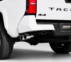 Gibson Performance Exhaust - Gibson Cat- Back Performance Exhaust  2024 - 2025 Toyota Tacoma 2.4L  - Dual Sport Stainless - 618823 - Image 4