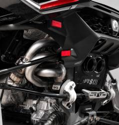 Gibson Performance Exhaust - Gibson Exhaust 2023 - 2026 Can - Am Maverick R, Turbo E - Valve, 2 Seat UTV Performance Exhaust System - Black Ceramic Dual Tip - 98058 - Image 8