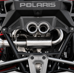 Gibson Performance Exhaust - Gibson Exhaust 2021 - 2026 Polaris RZR Pro R UTV Performance Exhaust - Dual Tip Stainless Steel - 98054 - Image 4