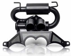 Gibson Exhaust 2021 - 2026 Polaris RZR Pro R UTV Performance Exhaust - Dual Tip Black Ceramic - 98055
