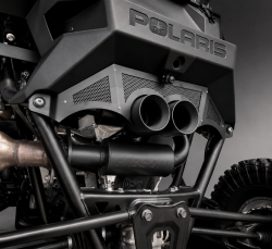 Gibson Performance Exhaust - Gibson Exhaust 2021 - 2026 Polaris RZR Pro R UTV Performance Exhaust - Dual Tip Black Ceramic - 98055 - Image 5