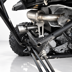 Gibson Performance Exhaust - Gibson 2017–2024 Can Am Maverick X3 UTV Performance Exhaust – Single Muffler Stainless | 98031 - Image 2