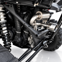 Gibson Performance Exhaust - Gibson 2017–2024 Can Am Maverick X3 UTV Performance Exhaust – Single Muffler Stainless | 98031 - Image 3