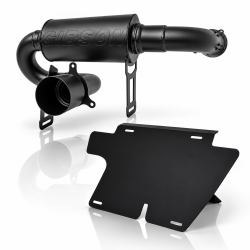 Gibson Performance Exhaust - Gibson 2017–2024 Can – Am Maverick X3 UTV Performance Exhaust – Single Muffler Black Ceramic | 98032 - Image 3