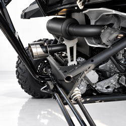 Gibson Performance Exhaust - Gibson 2017–2024 Can – Am Maverick X3 UTV Performance Exhaust – Single Muffler Black Ceramic | 98032 - Image 4